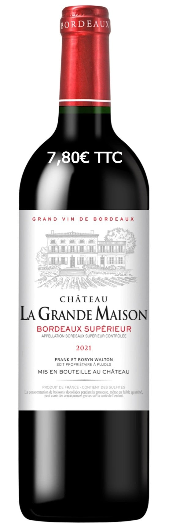 Château La Grande Maison 2021 (€ 7,80 - 0.75L Bottle)